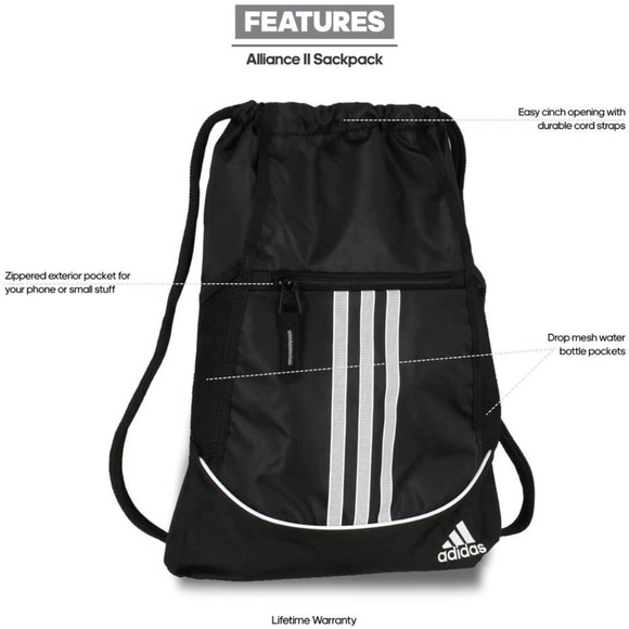 adidas Alliance II Sackpack - Picture 3 of 3